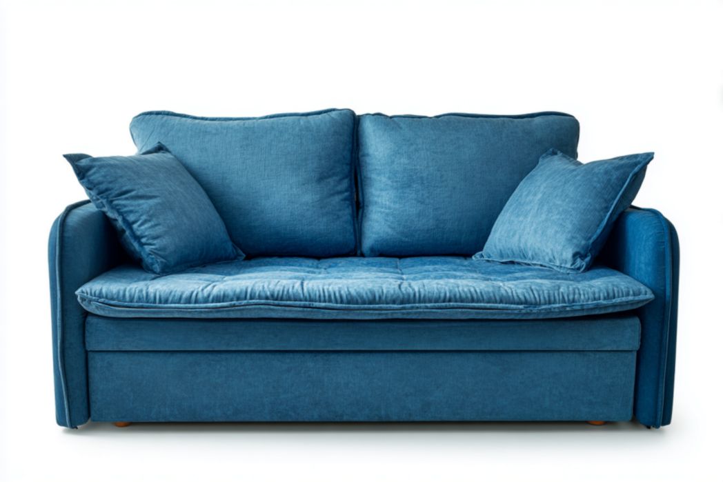 Sofa dwuosobowa z tkaniny w stylu skandynawskim - 185 x 85 x 75cm