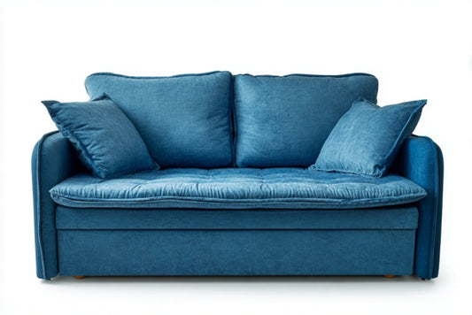 Sofa dwuosobowa z tkaniny w stylu skandynawskim - 185 x 85 x 75cm